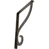 imageEkena Millwork BKTM01X10X12SAS 1 12Inch W x 10Inch D x 12Inch H Ashford Single Wrought Iron BracketAntiqued Warm Silver