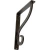 imageEkena Millwork BKTM01X10X12SAS 1 12Inch W x 10Inch D x 12Inch H Ashford Single Wrought Iron BracketAntiqued Warm Silver