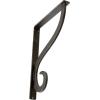 imageEkena Millwork BKTM01X10X12SAS 1 12Inch W x 10Inch D x 12Inch H Ashford Single Wrought Iron BracketAntiqued Warm Silver
