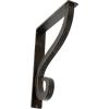 imageEkena Millwork BKTM01X10X12SAS 1 12Inch W x 10Inch D x 12Inch H Ashford Single Wrought Iron BracketAntiqued Warm Silver