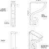 imageEkena Millwork BKTM01X10X12SAS 1 12Inch W x 10Inch D x 12Inch H Ashford Single Wrought Iron BracketPowder Coated Black