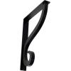 imageEkena Millwork BKTM01X10X12SAS 1 12Inch W x 10Inch D x 12Inch H Ashford Single Wrought Iron BracketPowder Coated Black