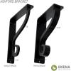 imageEkena Millwork BKTM01X10X12SAS 1 12Inch W x 10Inch D x 12Inch H Ashford Single Wrought Iron BracketPowder Coated Black
