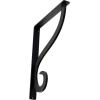imageEkena Millwork BKTM01X10X12SAS 1 12Inch W x 10Inch D x 12Inch H Ashford Single Wrought Iron BracketPowder Coated Black