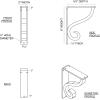 imageEkena Millwork BKTM01X10X12SAS 1 12Inch W x 10Inch D x 12Inch H Ashford Single Wrought Iron BracketPowder Coated Black