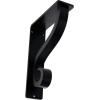 imageEkena Millwork BKTM01X10X12SAS 1 12Inch W x 10Inch D x 12Inch H Ashford Single Wrought Iron BracketPowder Coated Black