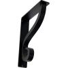 imageEkena Millwork BKTM01X10X12SAS 1 12Inch W x 10Inch D x 12Inch H Ashford Single Wrought Iron BracketPowder Coated Black