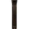 imageEkena Millwork BKTM01X10X12STN 1 2 W x 10 D x 12 H Tristan Wrought Iron Bracket Single Center BraceAntiqued Brass