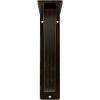 imageEkena Millwork BKTM01X10X12STN 1 2 W x 10 D x 12 H Tristan Wrought Iron Bracket Single Center BraceAntiqued Brass