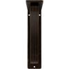 imageEkena Millwork BKTM01X10X12STN 1 2 W x 10 D x 12 H Tristan Wrought Iron Bracket Single Center BraceAntiqued Bronze