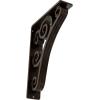 imageEkena Millwork BKTM01X10X12STN 1 2 W x 10 D x 12 H Tristan Wrought Iron Bracket Single Center BraceAntiqued Bronze
