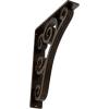imageEkena Millwork BKTM01X10X12STN 1 2 W x 10 D x 12 H Tristan Wrought Iron Bracket Single Center BraceAntiqued Bronze