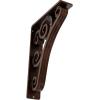 imageEkena Millwork BKTM01X10X12STN 1 2 W x 10 D x 12 H Tristan Wrought Iron Bracket Single Center BraceAntiqued Copper
