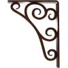 imageEkena Millwork BKTM01X10X12STN 1 2 W x 10 D x 12 H Tristan Wrought Iron Bracket Single Center BraceAntiqued Copper