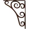 imageEkena Millwork BKTM01X10X12STN 1 2 W x 10 D x 12 H Tristan Wrought Iron Bracket Single Center BraceAntiqued Copper