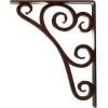 imageEkena Millwork BKTM01X10X12STN 1 2 W x 10 D x 12 H Tristan Wrought Iron Bracket Single Center BraceAntiqued Copper