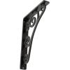 imageEkena Millwork BKTM01X10X12STN 1 2 W x 10 D x 12 H Tristan Wrought Iron Bracket Single Center BraceAntiqued Pewter