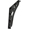 imageEkena Millwork BKTM01X10X12STN 1 2 W x 10 D x 12 H Tristan Wrought Iron Bracket Single Center BraceAntiqued Pewter