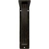 imageEkena Millwork BKTM01X10X12STN 1 2 W x 10 D x 12 H Tristan Wrought Iron Bracket Single Center BraceAntiqued Warm Silver