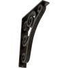 imageEkena Millwork BKTM01X10X12STN 1 2 W x 10 D x 12 H Tristan Wrought Iron Bracket Single Center BraceAntiqued Warm Silver
