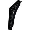 imageEkena Millwork BKTM01X10X12STN 1 2 W x 10 D x 12 H Tristan Wrought Iron Bracket Single Center BracePowder Coated Black