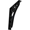 imageEkena Millwork BKTM01X10X12STN 1 2 W x 10 D x 12 H Tristan Wrought Iron Bracket Single Center BracePowder Coated Black