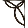 imageEkena Millwork BKTM01X10X12SVE 1 2 W x 10 D x 12 H Versailles Wrought Iron Bracket Single Center BraceAntiqued Brass