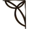 imageEkena Millwork BKTM01X10X12SVE 1 2 W x 10 D x 12 H Versailles Wrought Iron Bracket Single Center BraceAntiqued Brass