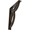 imageEkena Millwork BKTM01X10X12SVE 1 2 W x 10 D x 12 H Versailles Wrought Iron Bracket Single Center BraceAntiqued Brass
