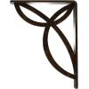 imageEkena Millwork BKTM01X10X12SVE 1 2 W x 10 D x 12 H Versailles Wrought Iron Bracket Single Center BraceAntiqued Brass