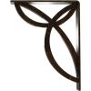 imageEkena Millwork BKTM01X10X12SVE 1 2 W x 10 D x 12 H Versailles Wrought Iron Bracket Single Center BraceAntiqued Brass