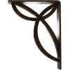 imageEkena Millwork BKTM01X10X12SVE 1 2 W x 10 D x 12 H Versailles Wrought Iron Bracket Single Center BraceAntiqued Brass