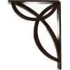 imageEkena Millwork BKTM01X10X12SVE 1 2 W x 10 D x 12 H Versailles Wrought Iron Bracket Single Center BraceAntiqued Bronze