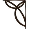 imageEkena Millwork BKTM01X10X12SVE 1 2 W x 10 D x 12 H Versailles Wrought Iron Bracket Single Center BraceAntiqued Bronze