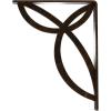imageEkena Millwork BKTM01X10X12SVE 1 2 W x 10 D x 12 H Versailles Wrought Iron Bracket Single Center BraceAntiqued Bronze
