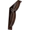 imageEkena Millwork BKTM01X10X12SVE 1 2 W x 10 D x 12 H Versailles Wrought Iron Bracket Single Center BraceAntiqued Copper