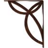 imageEkena Millwork BKTM01X10X12SVE 1 2 W x 10 D x 12 H Versailles Wrought Iron Bracket Single Center BraceAntiqued Copper