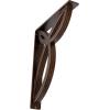 imageEkena Millwork BKTM01X10X12SVE 1 2 W x 10 D x 12 H Versailles Wrought Iron Bracket Single Center BraceAntiqued Copper