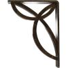 imageEkena Millwork BKTM01X10X12SVE 1 2 W x 10 D x 12 H Versailles Wrought Iron Bracket Single Center BraceAntiqued Pale Gold