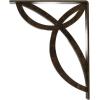imageEkena Millwork BKTM01X10X12SVE 1 2 W x 10 D x 12 H Versailles Wrought Iron Bracket Single Center BraceAntiqued Pale Gold