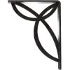 imageEkena Millwork BKTM01X10X12SVE 1 2 W x 10 D x 12 H Versailles Wrought Iron Bracket Single Center BraceAntiqued Pewter