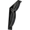 imageEkena Millwork BKTM01X10X12SVE 1 2 W x 10 D x 12 H Versailles Wrought Iron Bracket Single Center BraceAntiqued Pewter