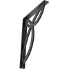 imageEkena Millwork BKTM01X10X12SVE 1 2 W x 10 D x 12 H Versailles Wrought Iron Bracket Single Center BraceAntiqued Pewter