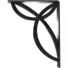 imageEkena Millwork BKTM01X10X12SVE 1 2 W x 10 D x 12 H Versailles Wrought Iron Bracket Single Center BraceAntiqued Pewter