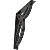 imageEkena Millwork BKTM01X10X12SVE 1 2 W x 10 D x 12 H Versailles Wrought Iron Bracket Single Center BraceAntiqued Pewter