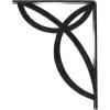 imageEkena Millwork BKTM01X10X12SVE 1 2 W x 10 D x 12 H Versailles Wrought Iron Bracket Single Center BraceAntiqued Pewter