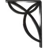 imageEkena Millwork BKTM01X10X12SVE 1 2 W x 10 D x 12 H Versailles Wrought Iron Bracket Single Center BraceAntiqued Pewter