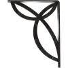 imageEkena Millwork BKTM01X10X12SVE 1 2 W x 10 D x 12 H Versailles Wrought Iron Bracket Single Center BraceAntiqued Silver