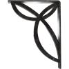 imageEkena Millwork BKTM01X10X12SVE 1 2 W x 10 D x 12 H Versailles Wrought Iron Bracket Single Center BraceAntiqued Silver
