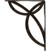 imageEkena Millwork BKTM01X10X12SVE 1 2 W x 10 D x 12 H Versailles Wrought Iron Bracket Single Center BraceAntiqued Warm Silver